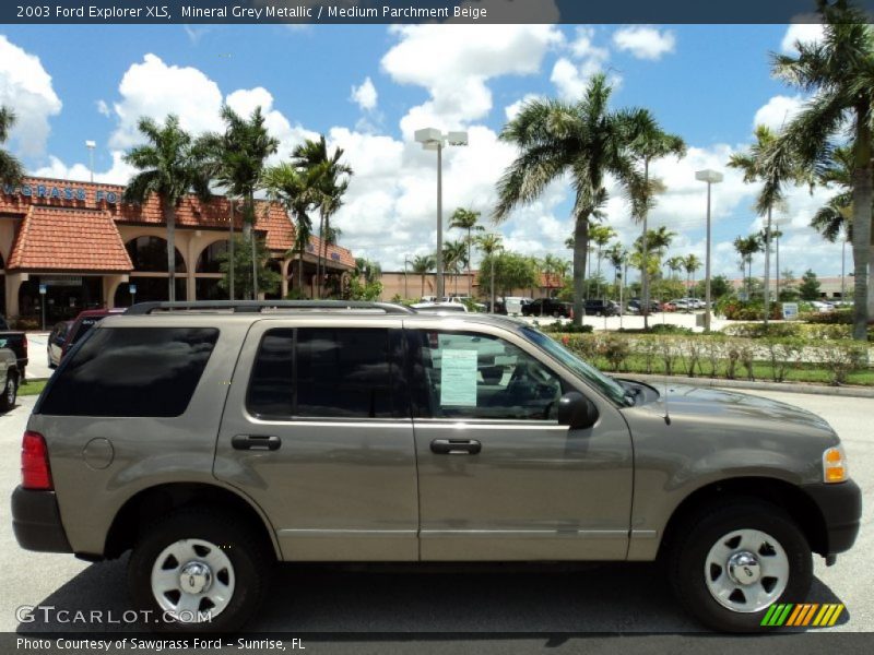 Mineral Grey Metallic / Medium Parchment Beige 2003 Ford Explorer XLS