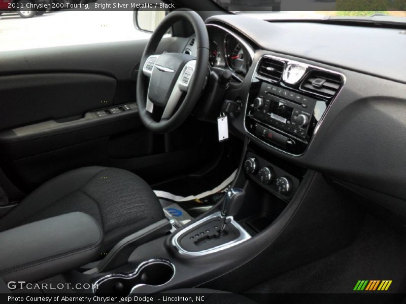 Bright Silver Metallic / Black 2011 Chrysler 200 Touring