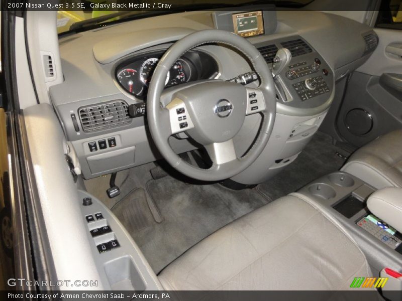 Galaxy Black Metallic / Gray 2007 Nissan Quest 3.5 SE