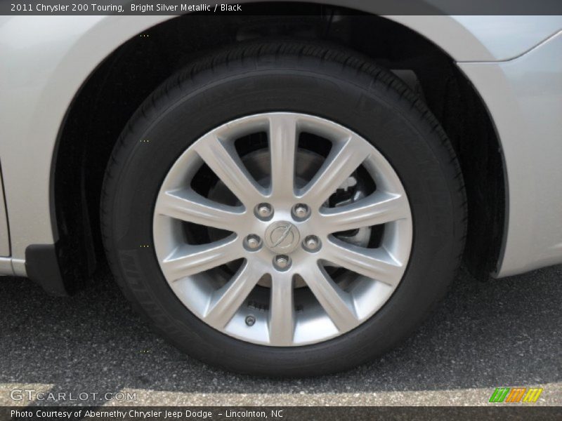 Bright Silver Metallic / Black 2011 Chrysler 200 Touring
