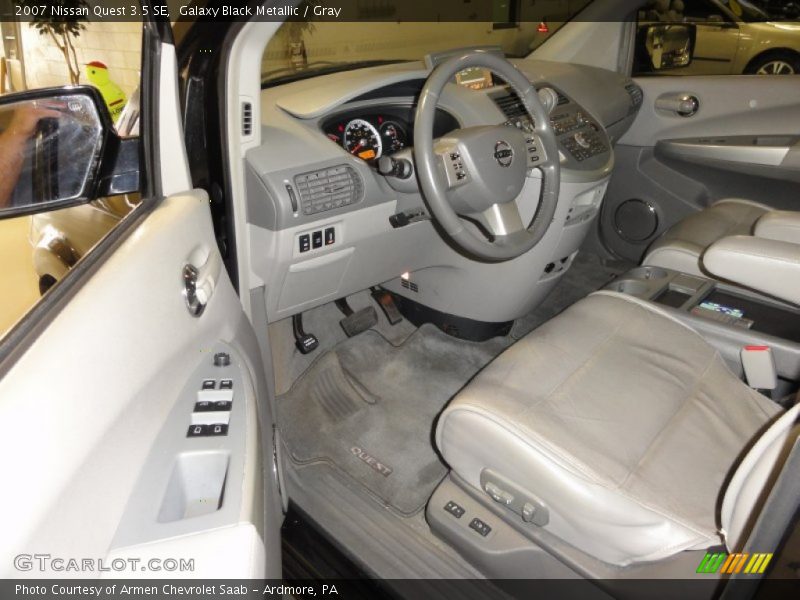 Galaxy Black Metallic / Gray 2007 Nissan Quest 3.5 SE