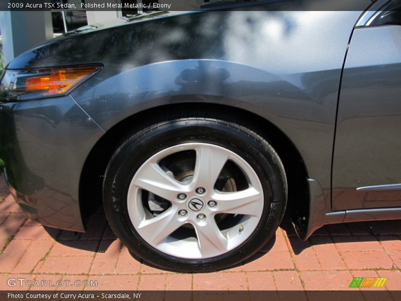 Polished Metal Metallic / Ebony 2009 Acura TSX Sedan