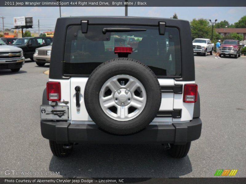 Bright White / Black 2011 Jeep Wrangler Unlimited Sport 4x4 Right Hand Drive