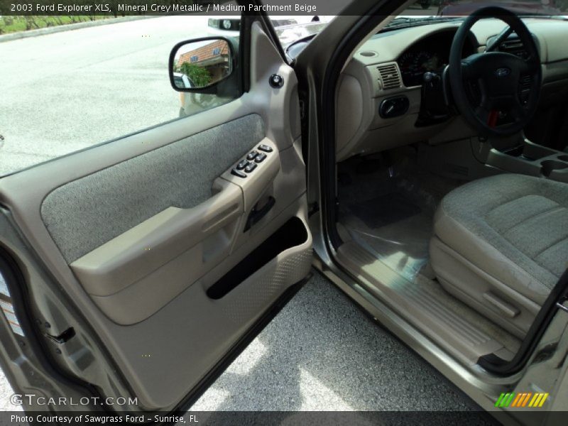 Mineral Grey Metallic / Medium Parchment Beige 2003 Ford Explorer XLS