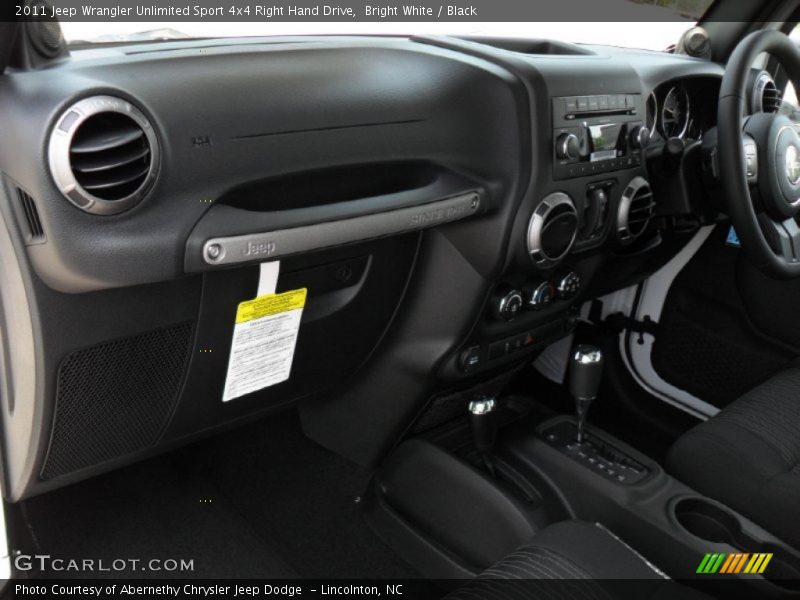 Dashboard of 2011 Wrangler Unlimited Sport 4x4 Right Hand Drive