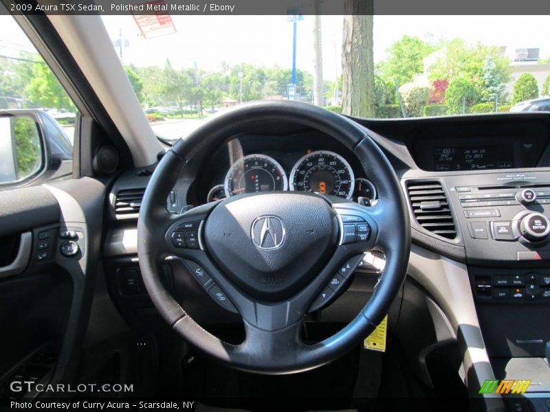 Polished Metal Metallic / Ebony 2009 Acura TSX Sedan
