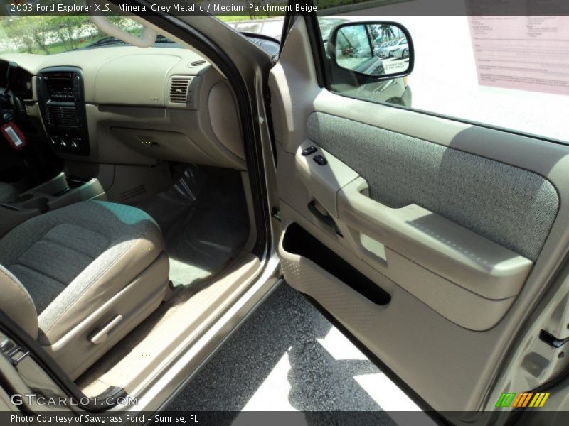 Mineral Grey Metallic / Medium Parchment Beige 2003 Ford Explorer XLS