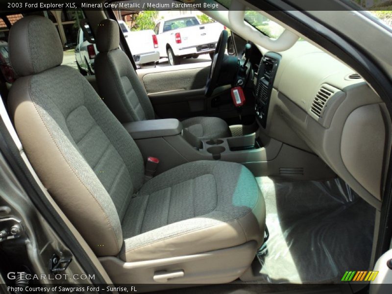 Mineral Grey Metallic / Medium Parchment Beige 2003 Ford Explorer XLS