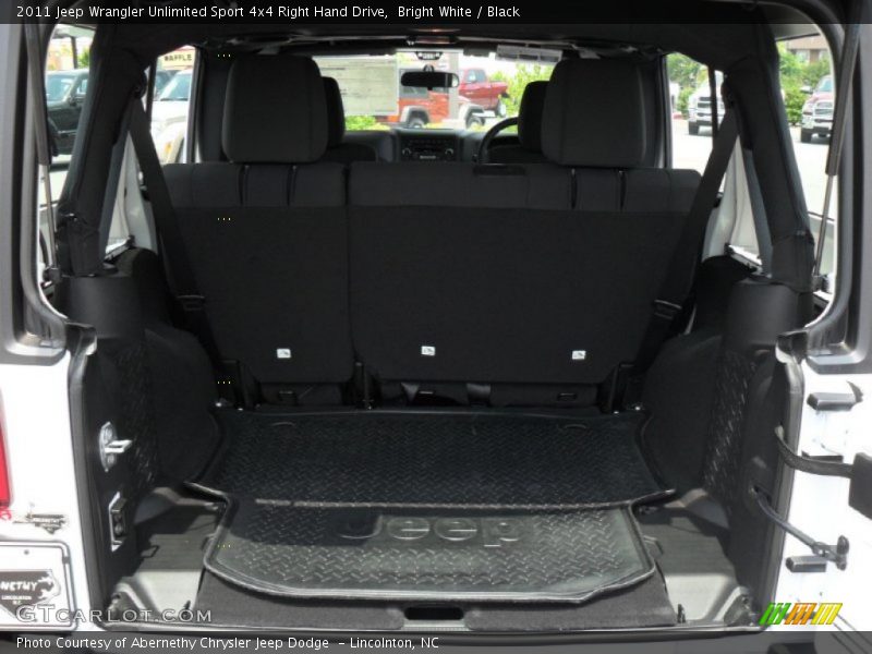  2011 Wrangler Unlimited Sport 4x4 Right Hand Drive Trunk