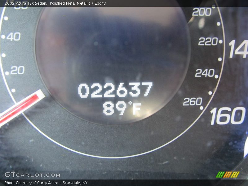Polished Metal Metallic / Ebony 2009 Acura TSX Sedan
