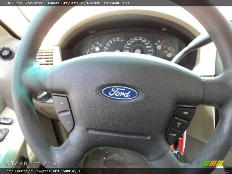 Mineral Grey Metallic / Medium Parchment Beige 2003 Ford Explorer XLS