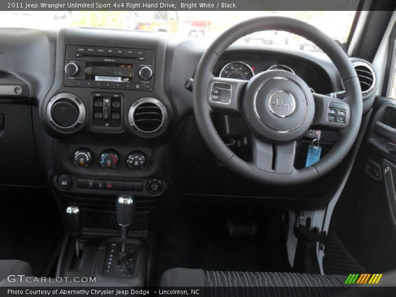 Dashboard of 2011 Wrangler Unlimited Sport 4x4 Right Hand Drive