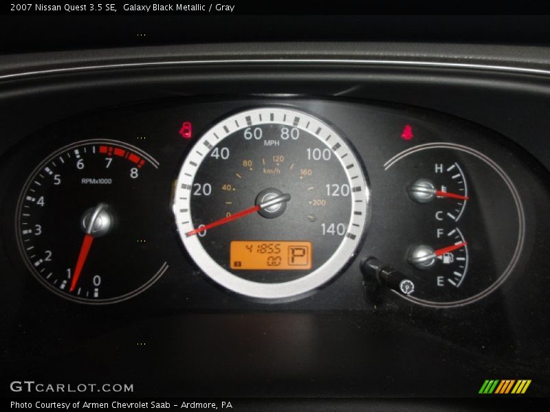 Galaxy Black Metallic / Gray 2007 Nissan Quest 3.5 SE