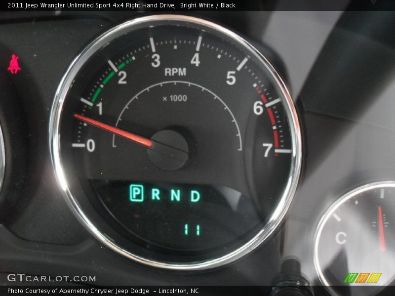 Bright White / Black 2011 Jeep Wrangler Unlimited Sport 4x4 Right Hand Drive