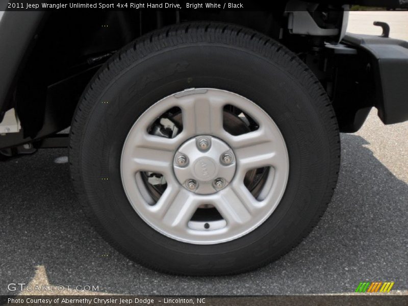  2011 Wrangler Unlimited Sport 4x4 Right Hand Drive Wheel