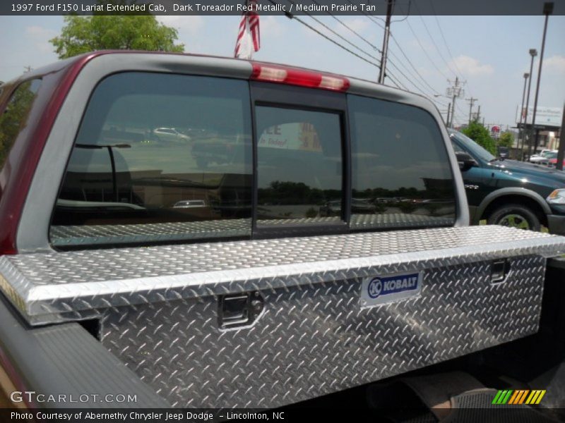 Dark Toreador Red Metallic / Medium Prairie Tan 1997 Ford F150 Lariat Extended Cab