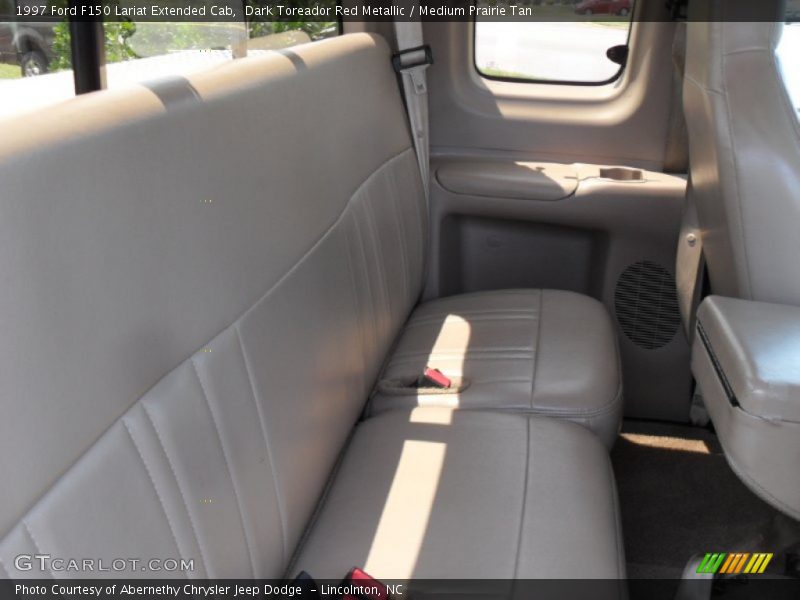 Dark Toreador Red Metallic / Medium Prairie Tan 1997 Ford F150 Lariat Extended Cab