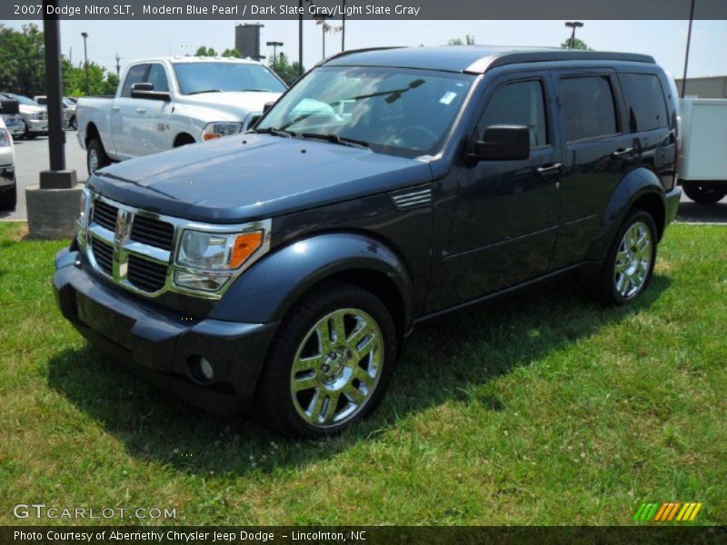 Modern Blue Pearl / Dark Slate Gray/Light Slate Gray 2007 Dodge Nitro SLT