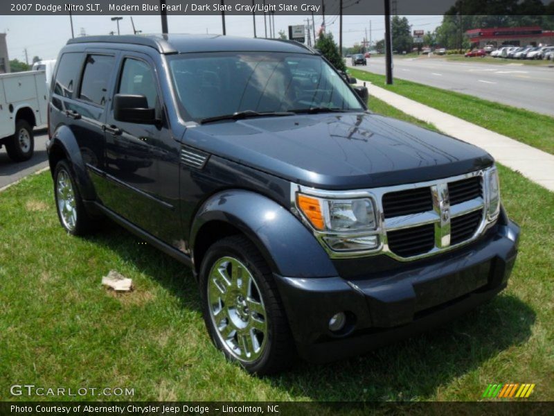 Modern Blue Pearl / Dark Slate Gray/Light Slate Gray 2007 Dodge Nitro SLT