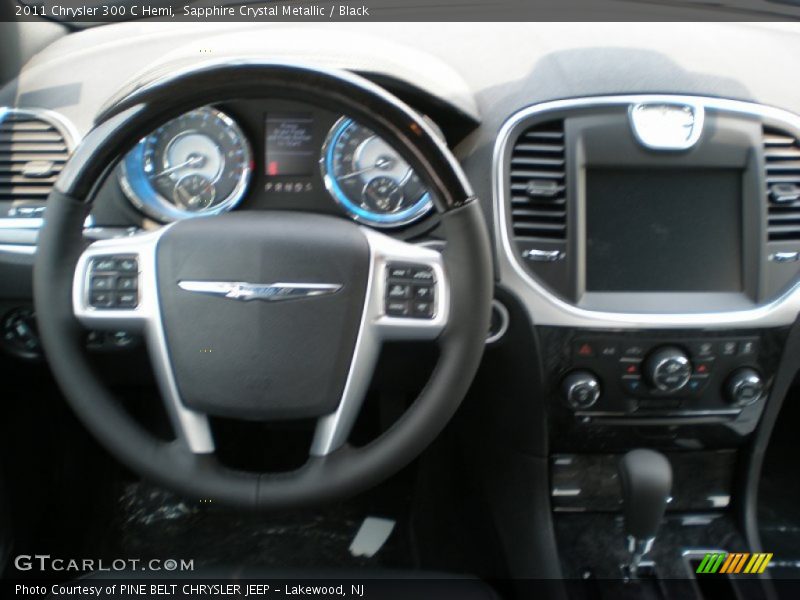 Sapphire Crystal Metallic / Black 2011 Chrysler 300 C Hemi