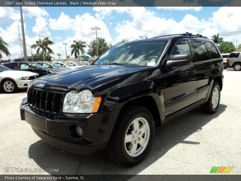 Black / Medium Slate Gray 2007 Jeep Grand Cherokee Laredo