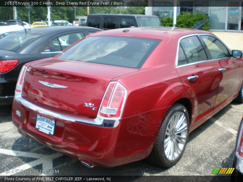 Deep Cherry Red Crystal Pearl / Black 2011 Chrysler 300 C Hemi
