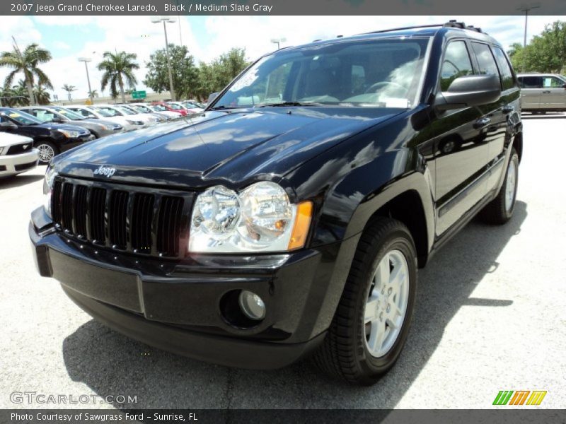 Black / Medium Slate Gray 2007 Jeep Grand Cherokee Laredo