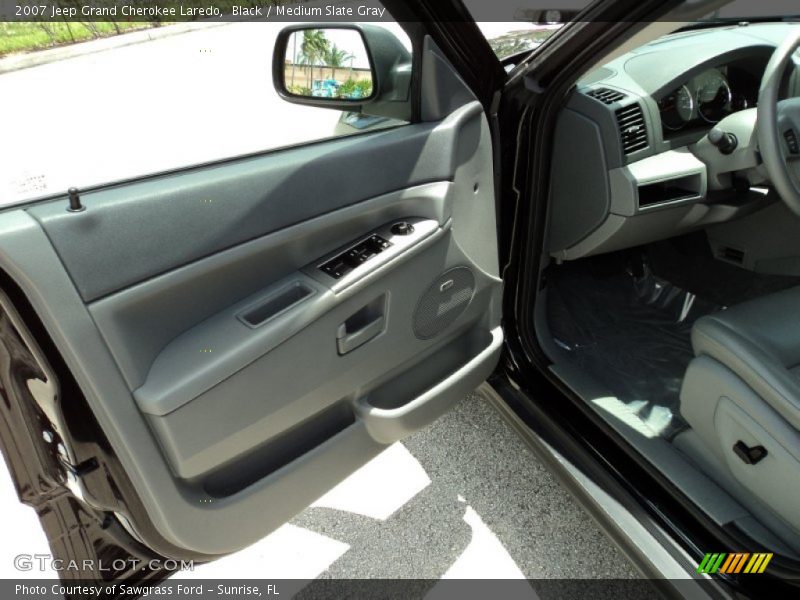 Black / Medium Slate Gray 2007 Jeep Grand Cherokee Laredo