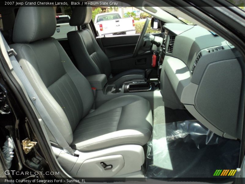 Black / Medium Slate Gray 2007 Jeep Grand Cherokee Laredo