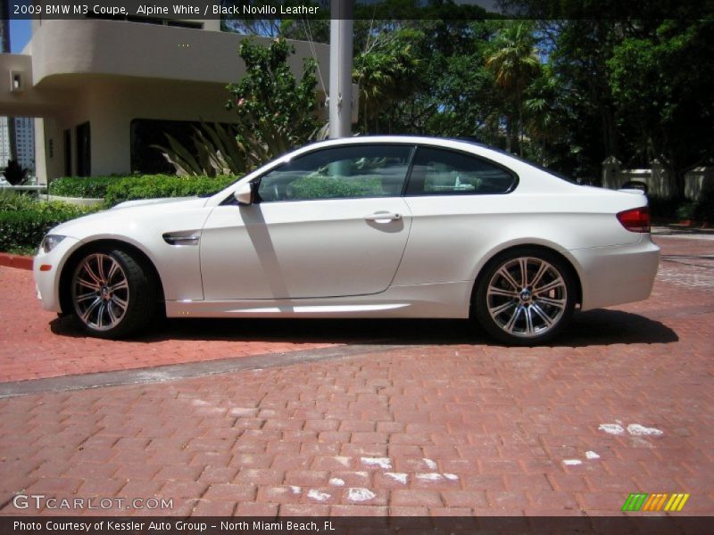 Alpine White / Black Novillo Leather 2009 BMW M3 Coupe