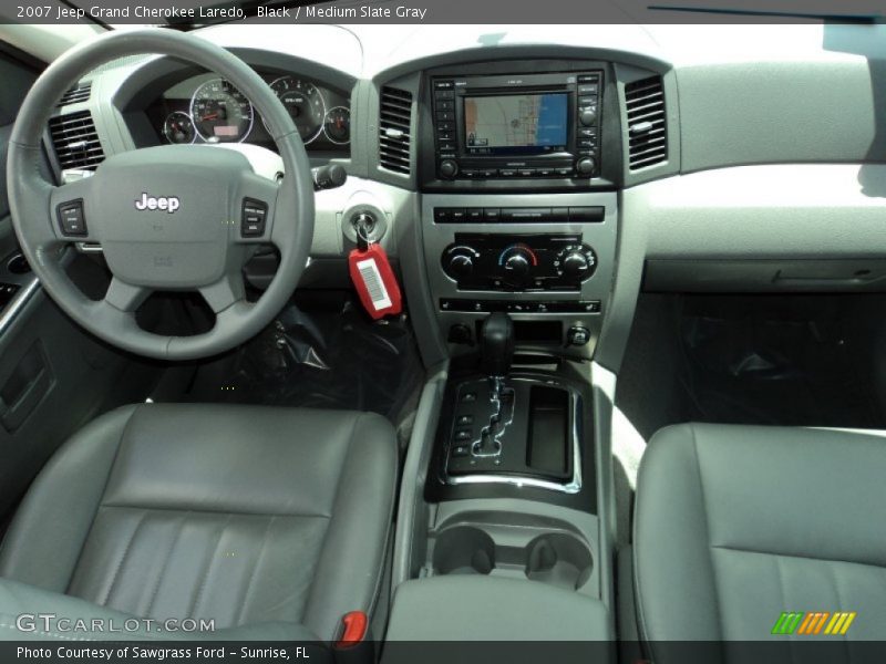 Black / Medium Slate Gray 2007 Jeep Grand Cherokee Laredo