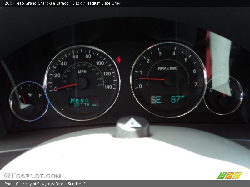 Black / Medium Slate Gray 2007 Jeep Grand Cherokee Laredo