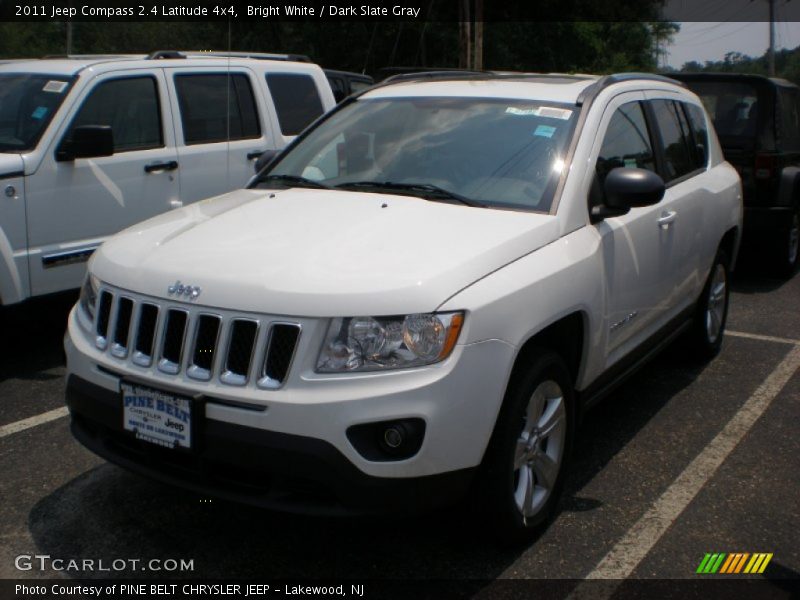 Bright White / Dark Slate Gray 2011 Jeep Compass 2.4 Latitude 4x4