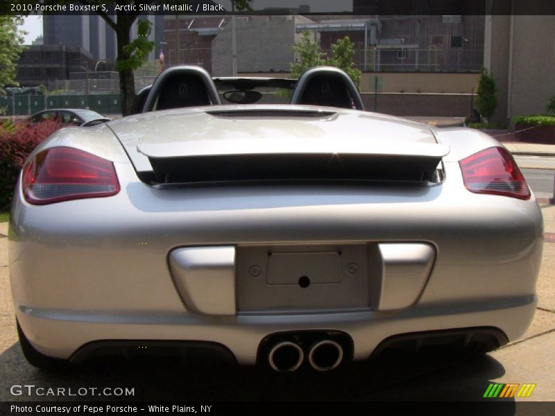 Arctic Silver Metallic / Black 2010 Porsche Boxster S