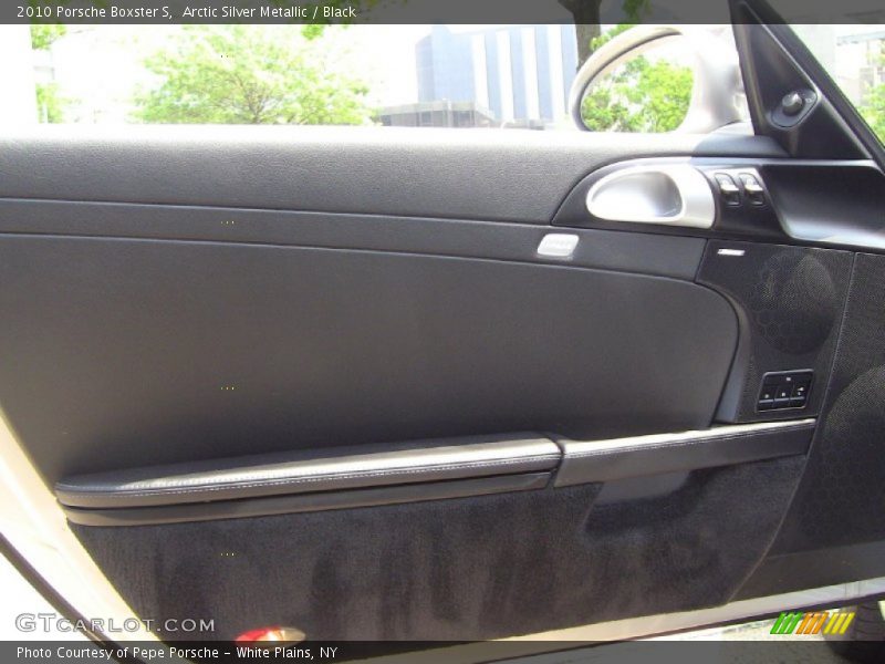 Arctic Silver Metallic / Black 2010 Porsche Boxster S