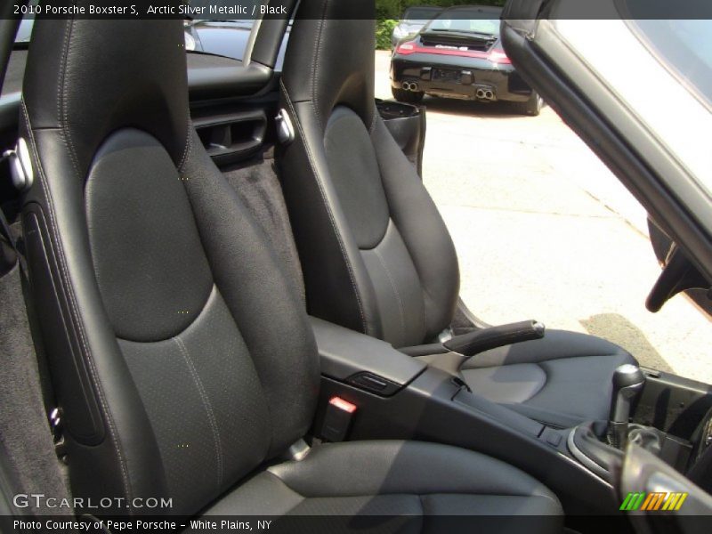 Arctic Silver Metallic / Black 2010 Porsche Boxster S