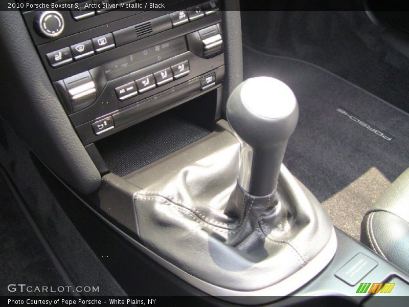 Arctic Silver Metallic / Black 2010 Porsche Boxster S