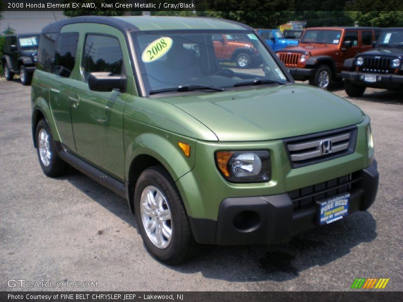 Kiwi Green Metallic / Gray/Black 2008 Honda Element EX AWD