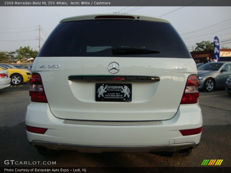 Arctic White / Cashmere 2009 Mercedes-Benz ML 350 4Matic