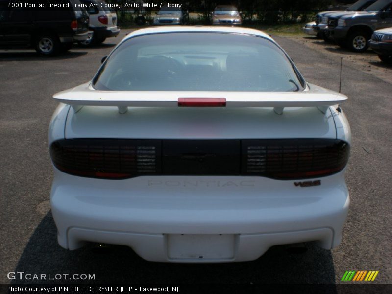 Arctic White / Ebony 2001 Pontiac Firebird Trans Am Coupe