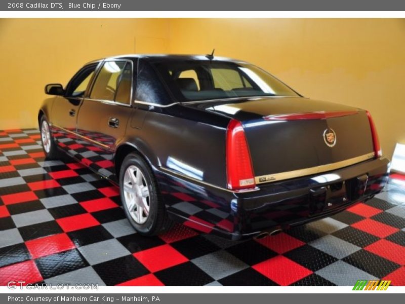 Blue Chip / Ebony 2008 Cadillac DTS