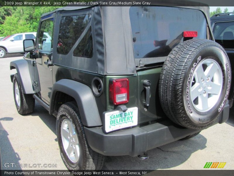Jeep Green Metallic / Dark Slate Gray/Medium Slate Gray 2009 Jeep Wrangler X 4x4