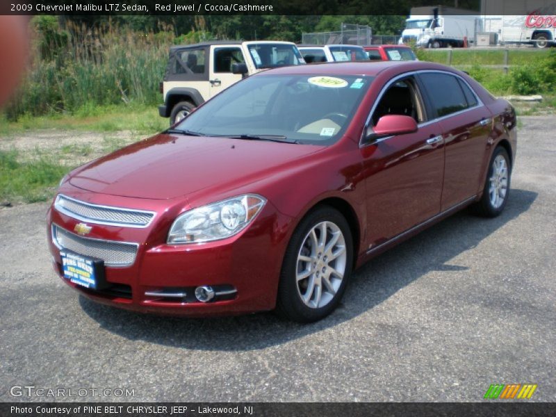 Red Jewel / Cocoa/Cashmere 2009 Chevrolet Malibu LTZ Sedan