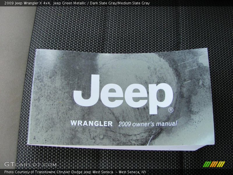 Jeep Green Metallic / Dark Slate Gray/Medium Slate Gray 2009 Jeep Wrangler X 4x4