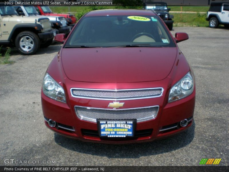 Red Jewel / Cocoa/Cashmere 2009 Chevrolet Malibu LTZ Sedan