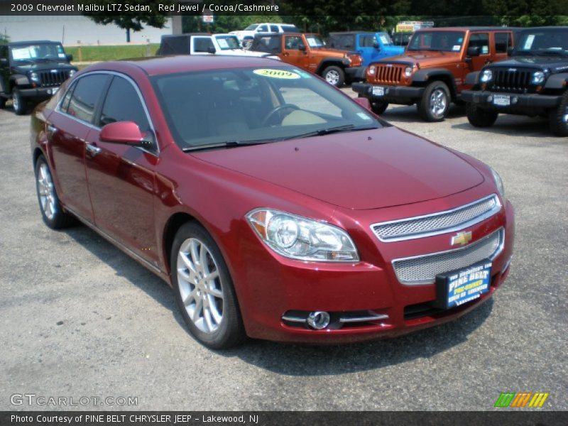 Red Jewel / Cocoa/Cashmere 2009 Chevrolet Malibu LTZ Sedan