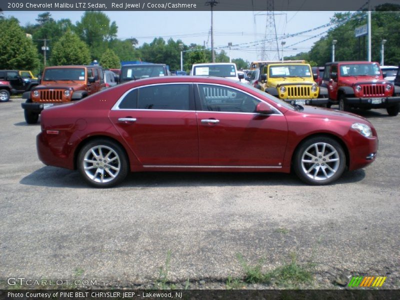 Red Jewel / Cocoa/Cashmere 2009 Chevrolet Malibu LTZ Sedan