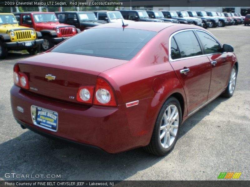 Red Jewel / Cocoa/Cashmere 2009 Chevrolet Malibu LTZ Sedan