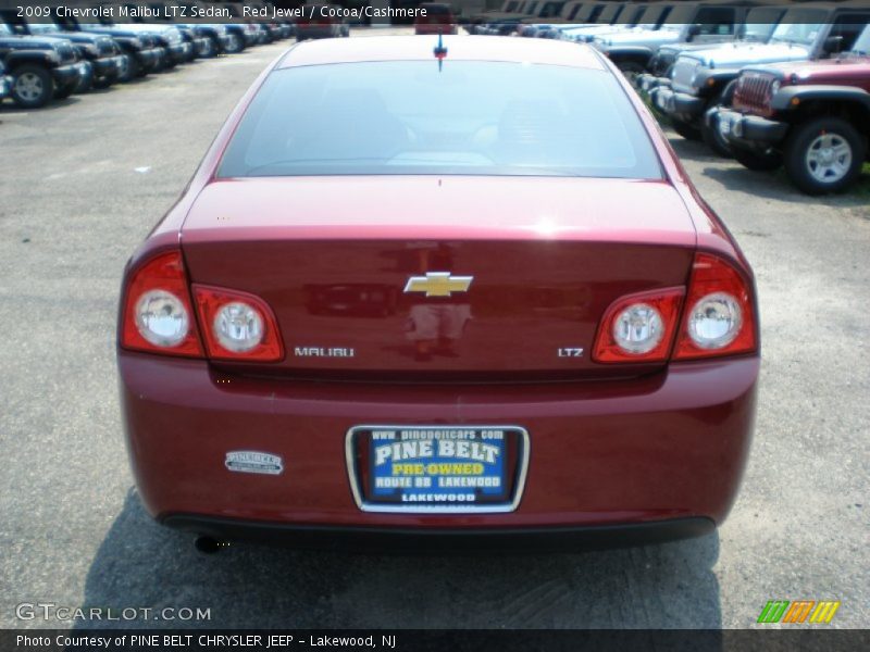 Red Jewel / Cocoa/Cashmere 2009 Chevrolet Malibu LTZ Sedan