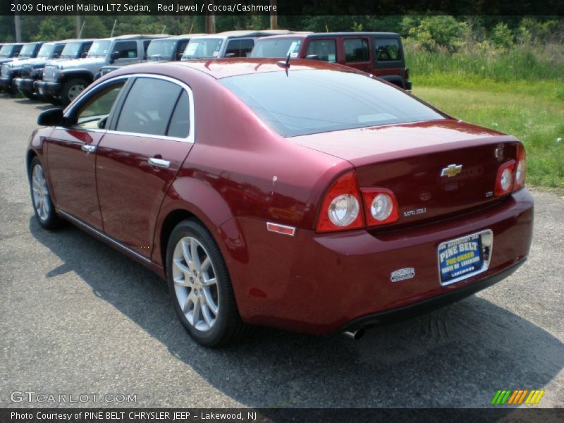 Red Jewel / Cocoa/Cashmere 2009 Chevrolet Malibu LTZ Sedan